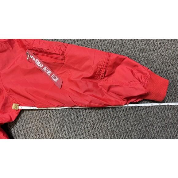 Alpha Industries Recon Utility Jacket Womens Size M Spicy Red NWT Sample Edition - Picture 6 of 10